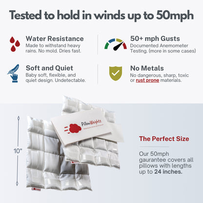 PillowWeights: Weighted Inserts for Outdoor Pillows